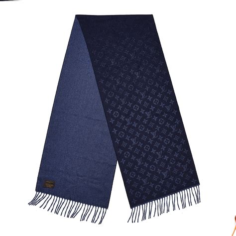 louis vuitton scarf navy